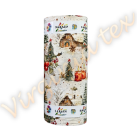 Material Satinat 5D pentru Lenjerii de Pat – Bumbac 100%, 240 cm Latime, 30 ml – Ideal pentru Constructia de Lenjerii de Pat si Decoruri Elegante - Craciun